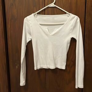 Brandy Melville long sleeve v-notch top